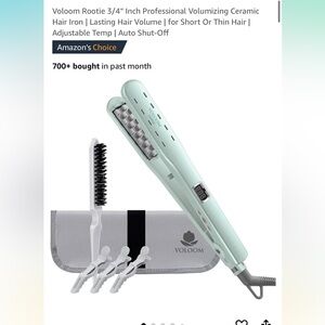 Voloom Rootie Hair Iron in Mint Green